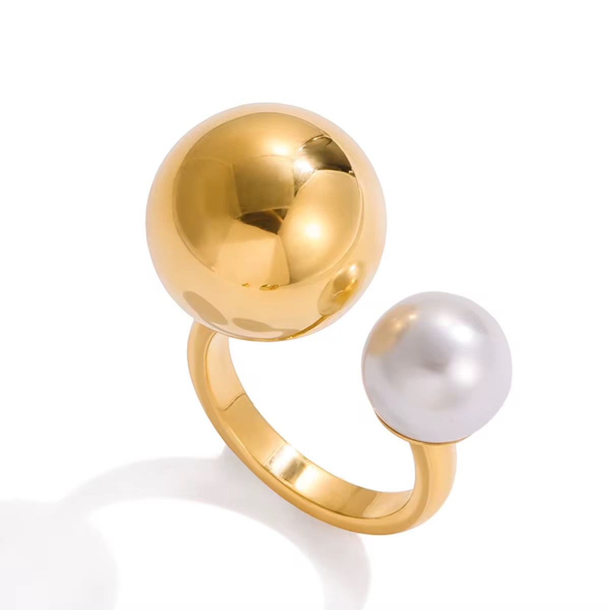 OPEN PEARL RING